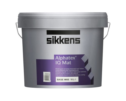 SIKKENS ALPHATEX IQ MAT глубокоматовая фасадная краска с высокой износостойкостью 