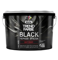 Интерьерная краска черная düfa TREND FARBE BLACK (RAL 9005)