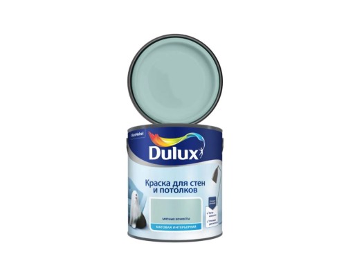 Dulux Мятные Конфеты краска водно-дисперсионная для стен и потолков матовая
