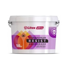 Гидроизоляция акриловая Litox Ultra Resist 10 кг